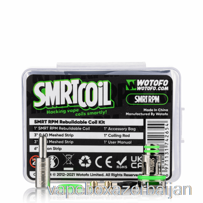 Vape Baku Wotofo SMRT Rebuildable Coil Kit [RPM] Rebuildable Coil Kit